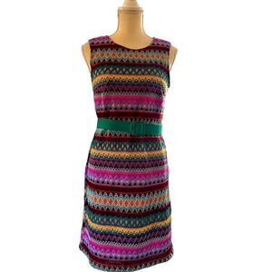 Angie multi colored embroidered dress size small NWT‎